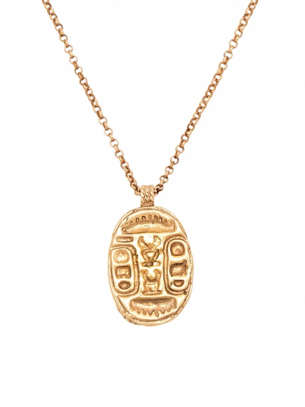 Chanel Gold Scarab Pendant Necklace - Women's Jewelry